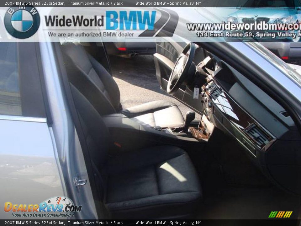 2007 BMW 5 Series 525xi Sedan Titanium Silver Metallic / Black Photo #9