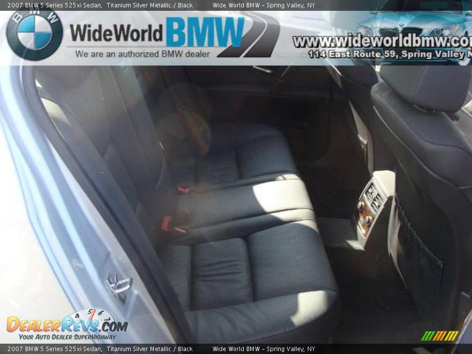 2007 BMW 5 Series 525xi Sedan Titanium Silver Metallic / Black Photo #10