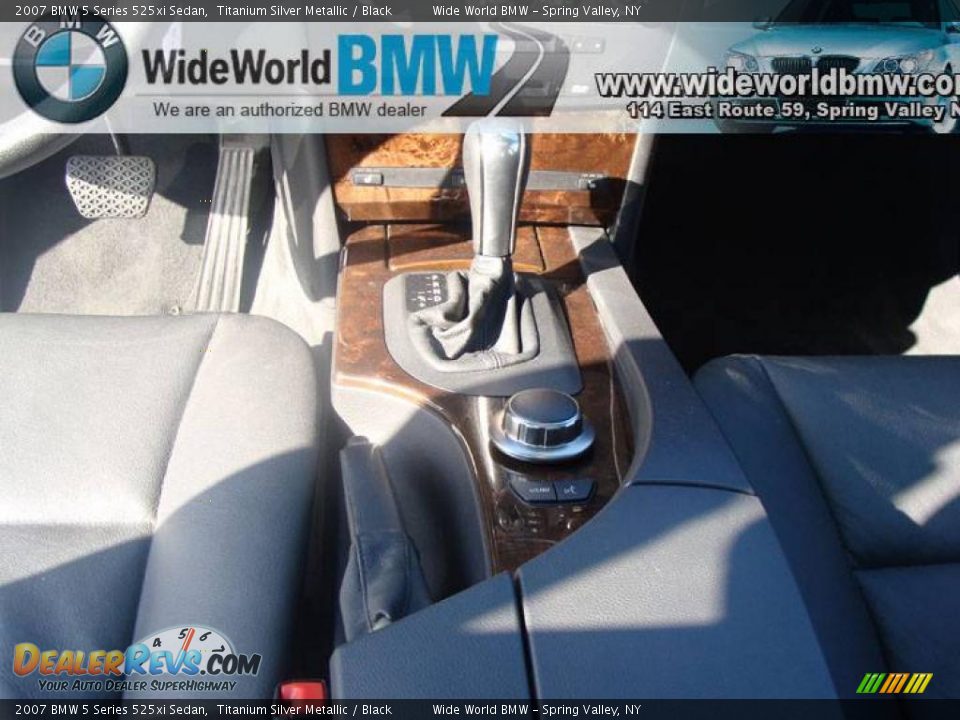 2007 BMW 5 Series 525xi Sedan Titanium Silver Metallic / Black Photo #13