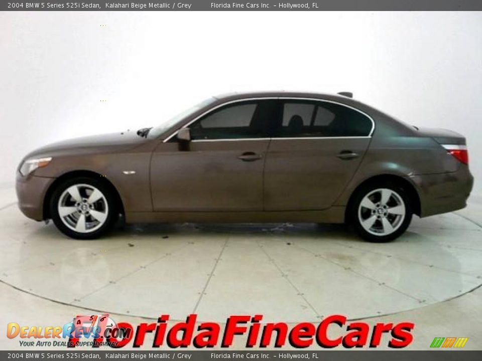 2004 BMW 5 Series 525i Sedan Kalahari Beige Metallic / Grey Photo #3