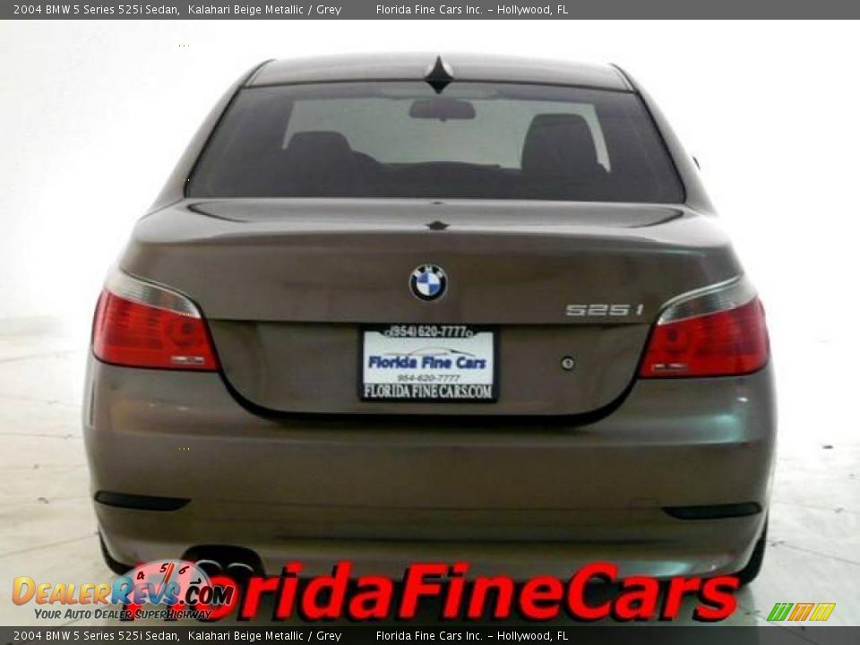 2004 BMW 5 Series 525i Sedan Kalahari Beige Metallic / Grey Photo #6