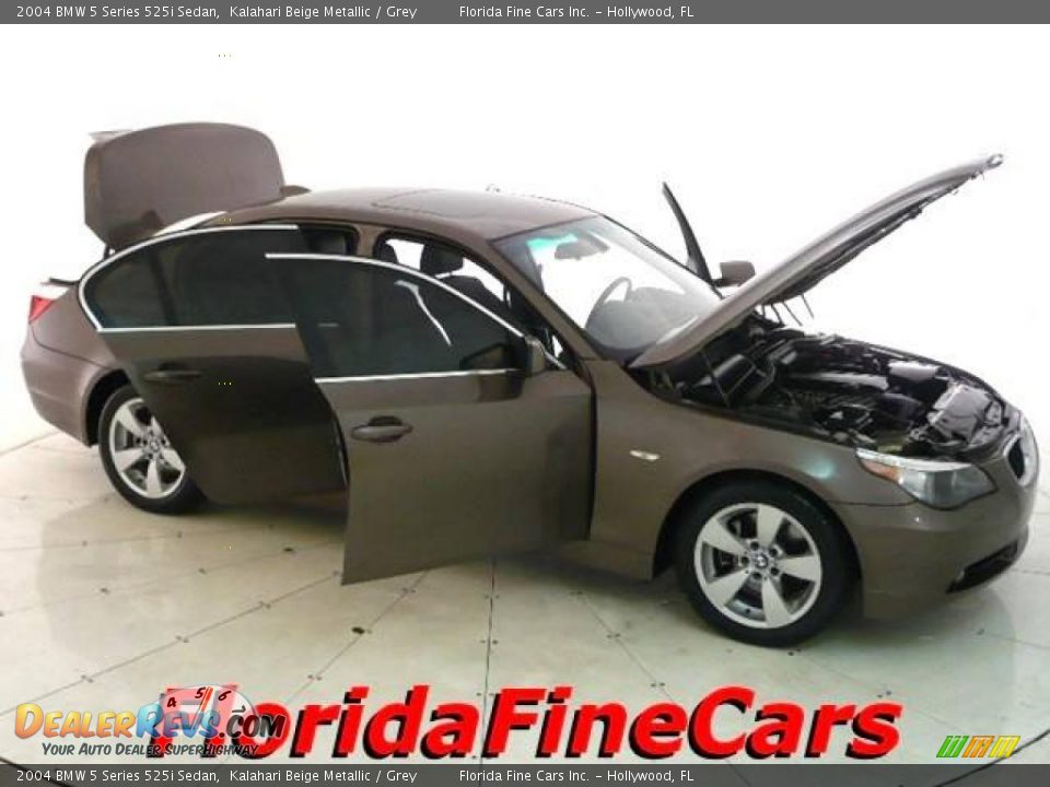 2004 BMW 5 Series 525i Sedan Kalahari Beige Metallic / Grey Photo #7