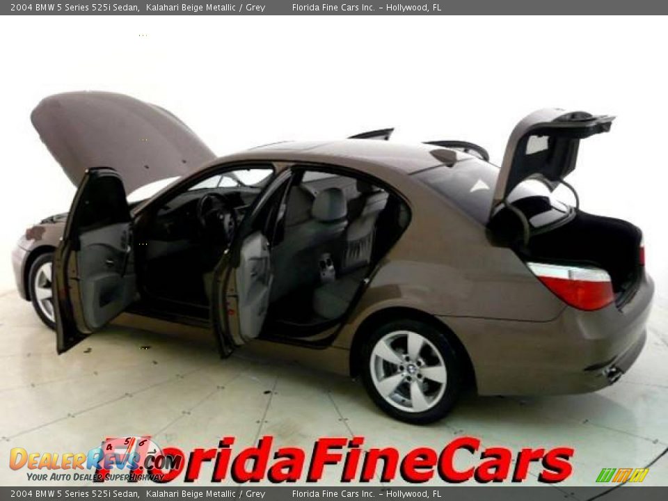2004 BMW 5 Series 525i Sedan Kalahari Beige Metallic / Grey Photo #8