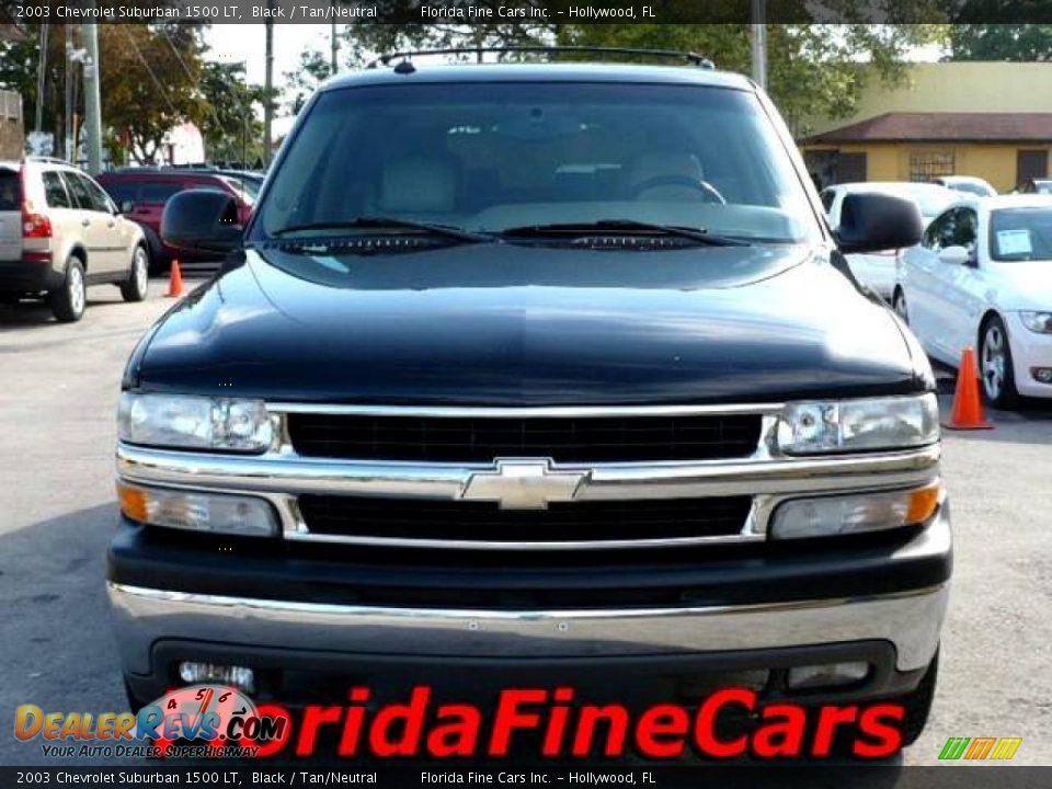 2003 Chevrolet Suburban 1500 LT Black / Tan/Neutral Photo #5