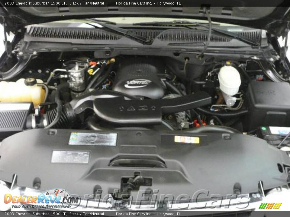 2003 Chevrolet Suburban 1500 LT Black / Tan/Neutral Photo #7