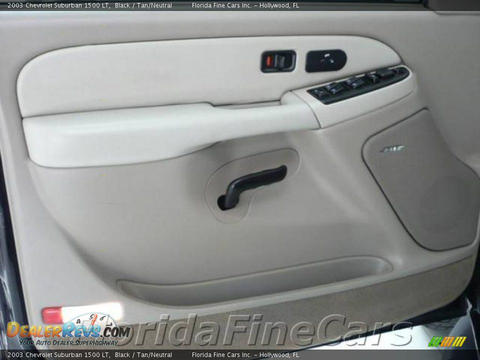 2003 Chevrolet Suburban 1500 LT Black / Tan/Neutral Photo #8