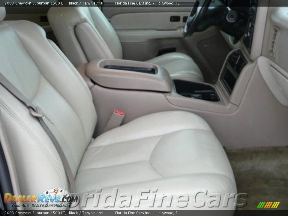 2003 Chevrolet Suburban 1500 LT Black / Tan/Neutral Photo #10