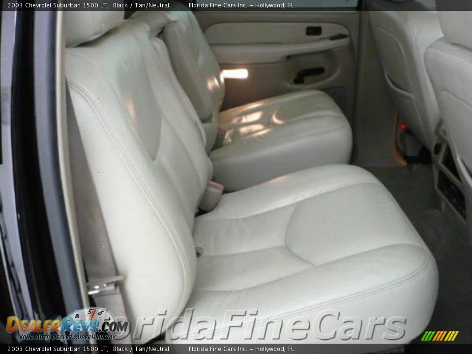 2003 Chevrolet Suburban 1500 LT Black / Tan/Neutral Photo #12