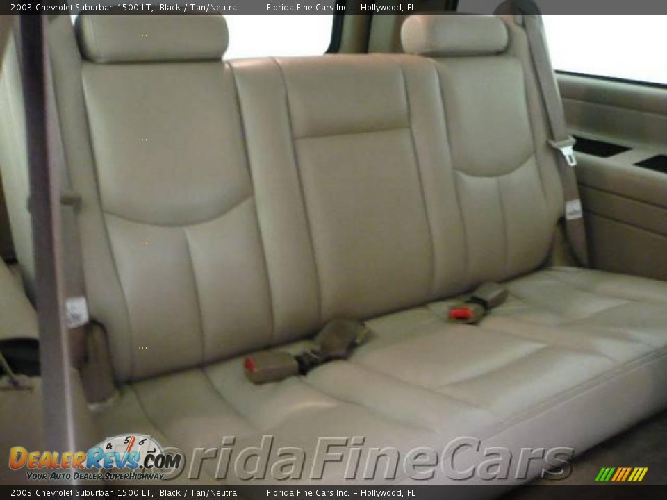 2003 Chevrolet Suburban 1500 LT Black / Tan/Neutral Photo #13