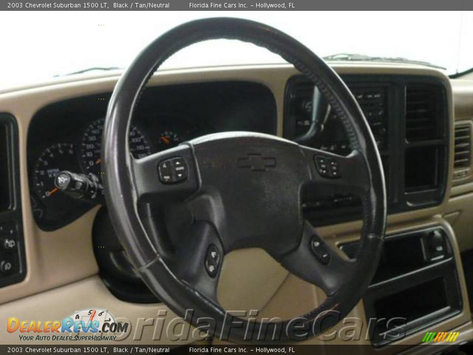 2003 Chevrolet Suburban 1500 LT Black / Tan/Neutral Photo #15