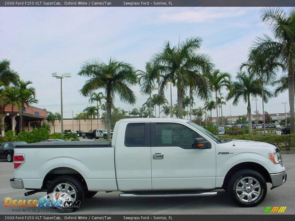 2009 Ford F150 XLT SuperCab Oxford White / Camel/Tan Photo #2