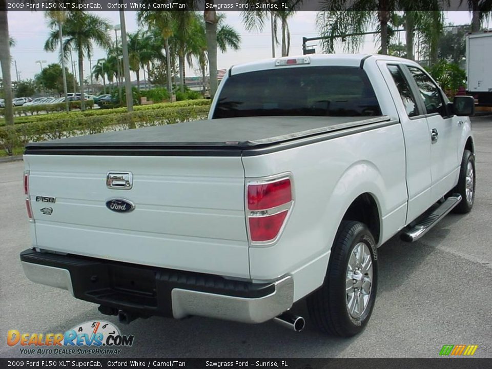 2009 Ford F150 XLT SuperCab Oxford White / Camel/Tan Photo #3