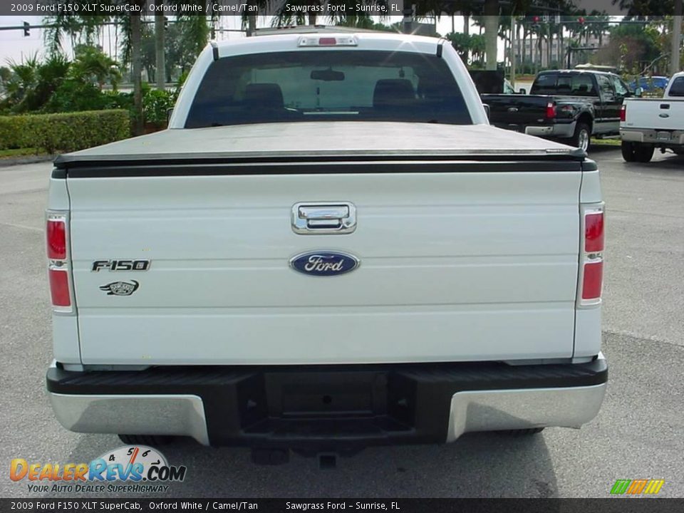 2009 Ford F150 XLT SuperCab Oxford White / Camel/Tan Photo #4