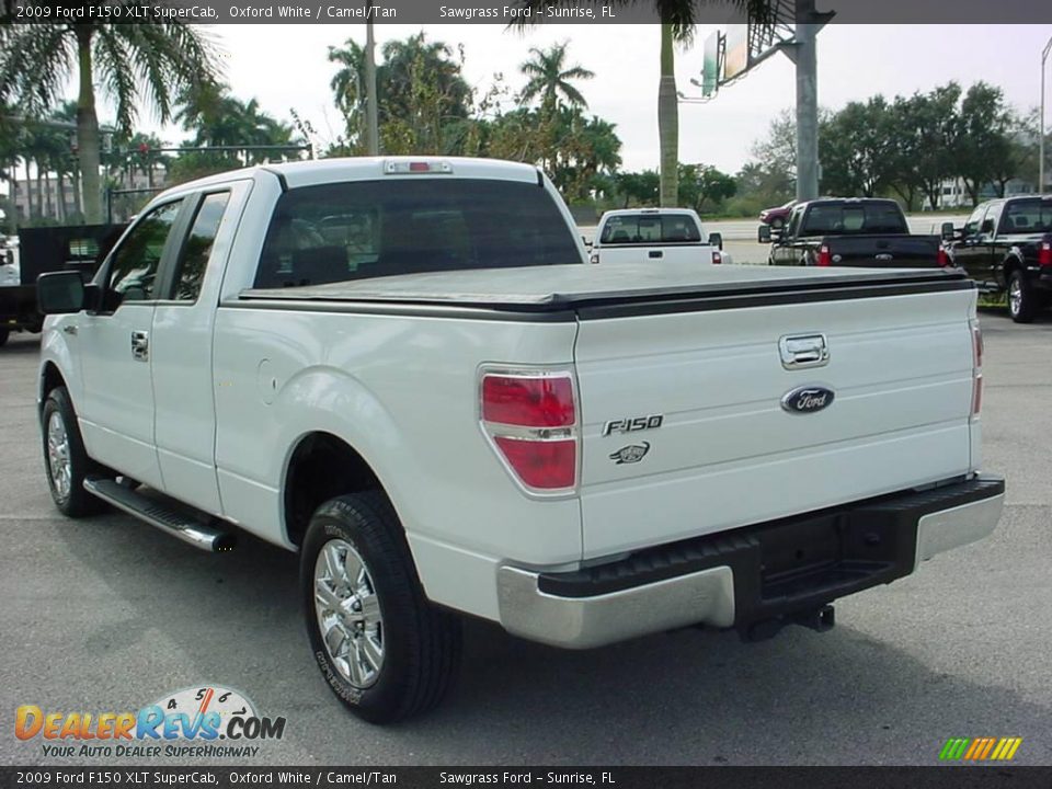 2009 Ford F150 XLT SuperCab Oxford White / Camel/Tan Photo #6