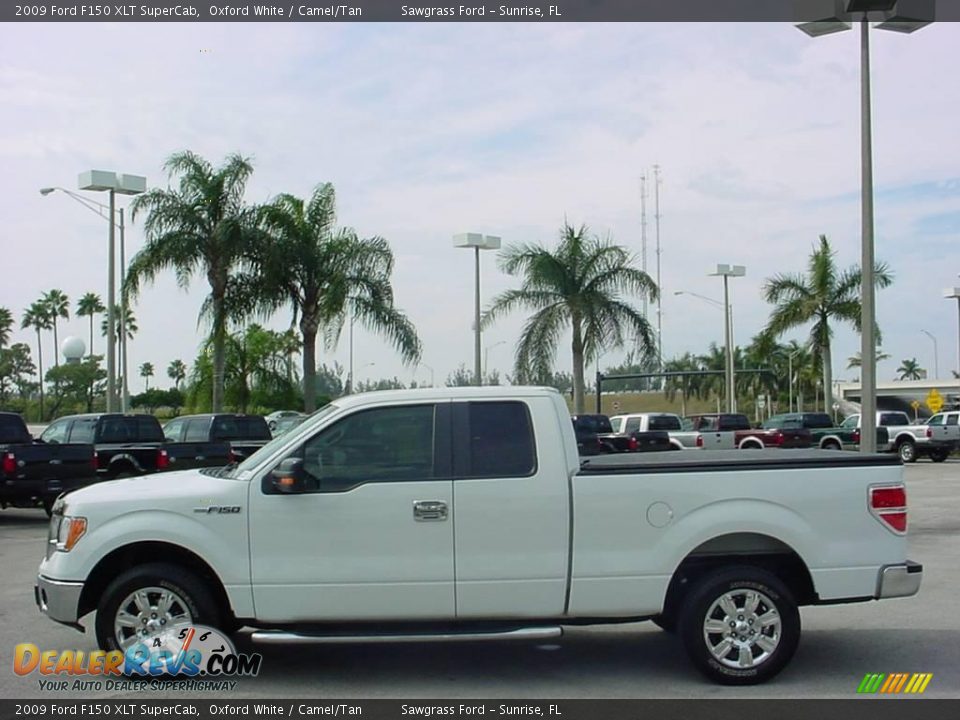 2009 Ford F150 XLT SuperCab Oxford White / Camel/Tan Photo #7