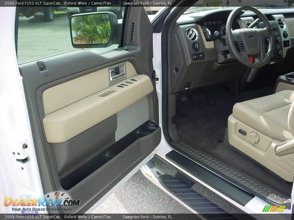 2009 Ford F150 XLT SuperCab Oxford White / Camel/Tan Photo #10