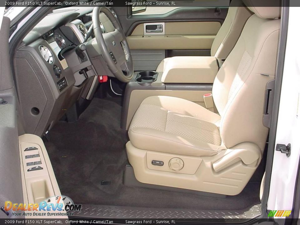 2009 Ford F150 XLT SuperCab Oxford White / Camel/Tan Photo #11