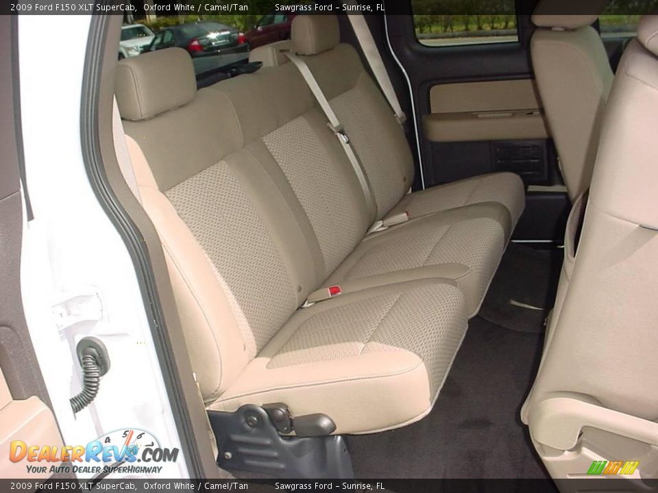 2009 Ford F150 XLT SuperCab Oxford White / Camel/Tan Photo #13