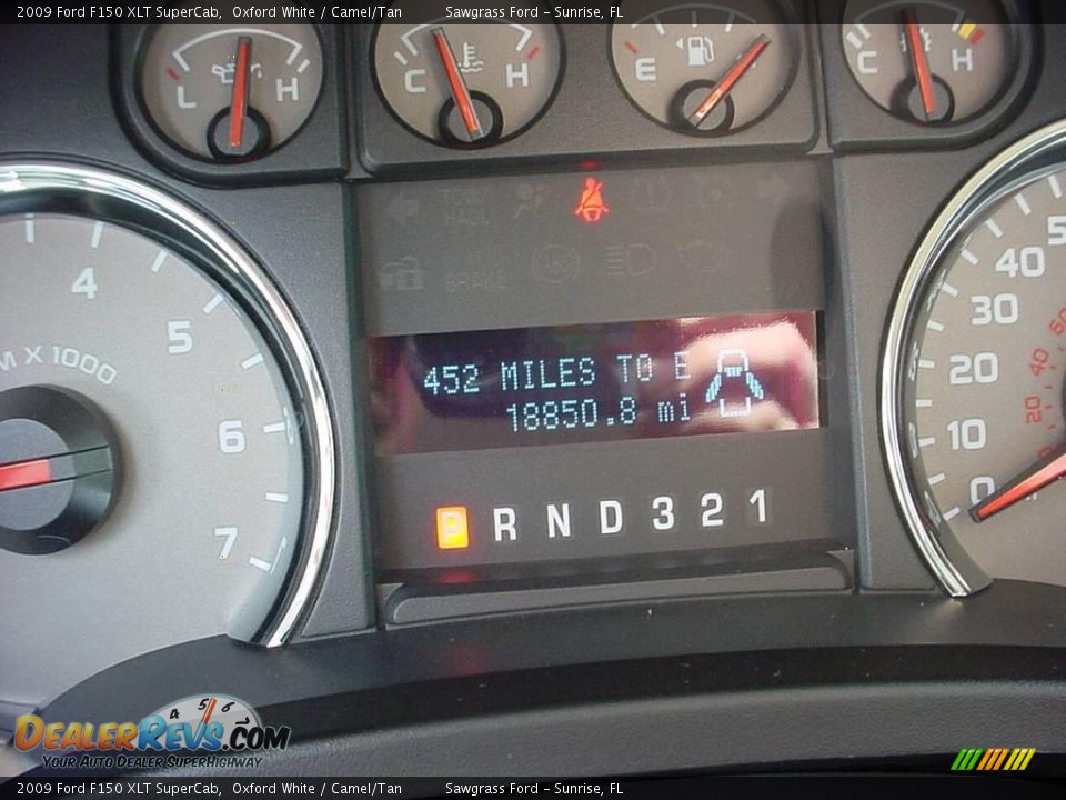 2009 Ford F150 XLT SuperCab Oxford White / Camel/Tan Photo #17