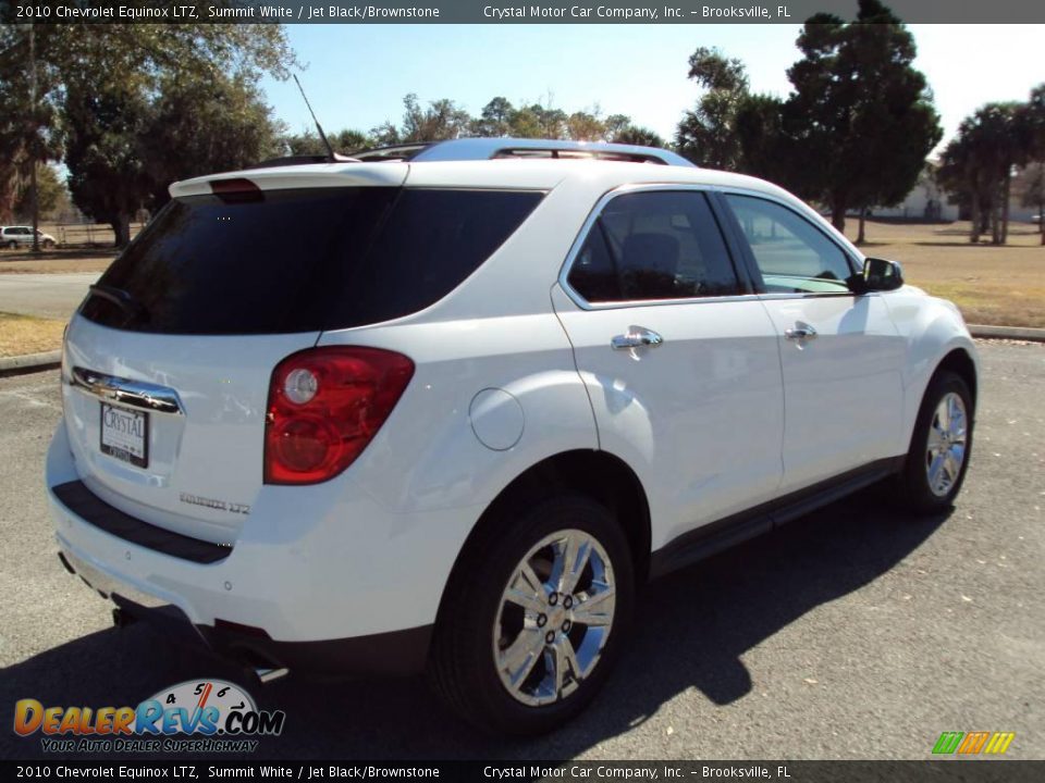 2010 Chevrolet Equinox LTZ Summit White / Jet Black/Brownstone Photo #9