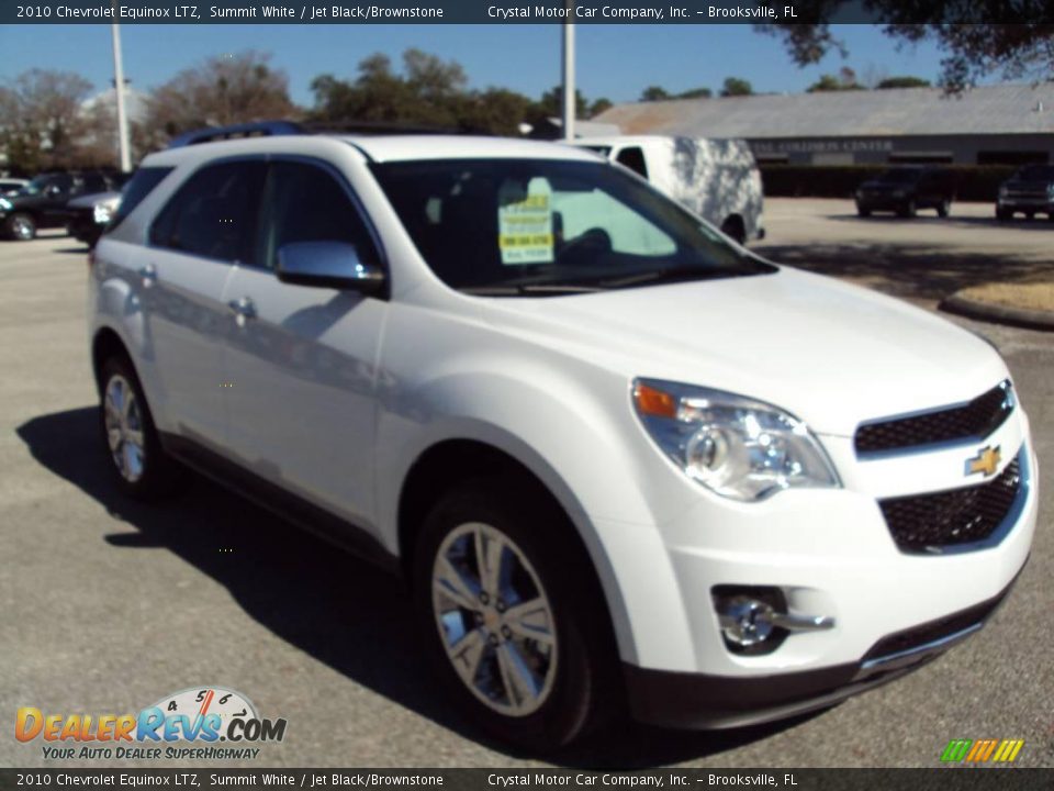 2010 Chevrolet Equinox LTZ Summit White / Jet Black/Brownstone Photo #11