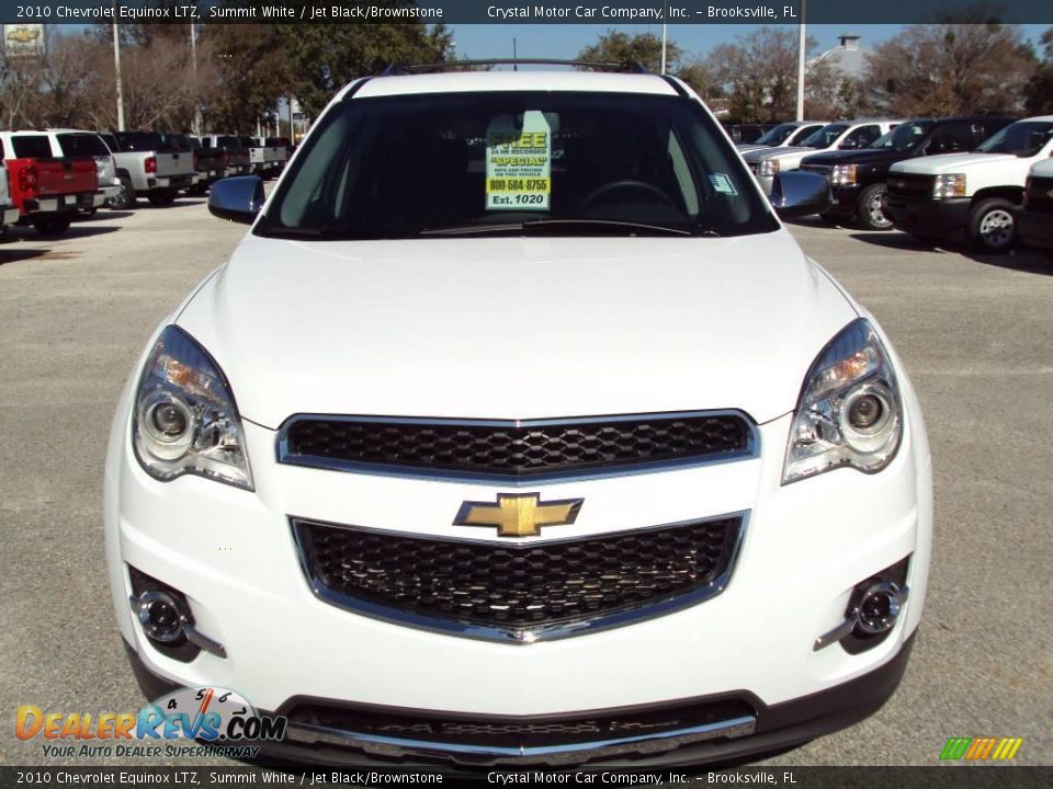 2010 Chevrolet Equinox LTZ Summit White / Jet Black/Brownstone Photo #14