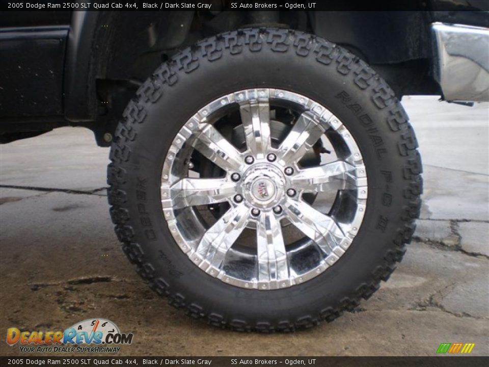 2005 Dodge Ram 2500 SLT Quad Cab 4x4 Black / Dark Slate Gray Photo #4