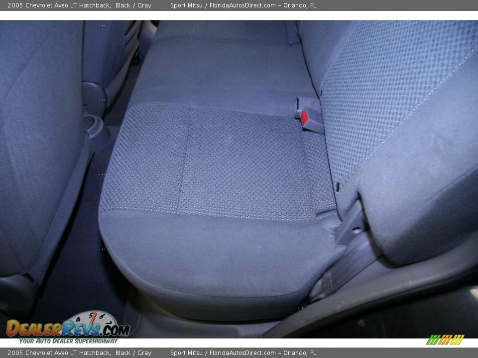 2005 Chevrolet Aveo LT Hatchback Black / Gray Photo #17