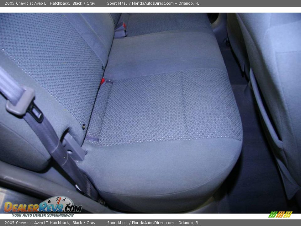 2005 Chevrolet Aveo LT Hatchback Black / Gray Photo #18