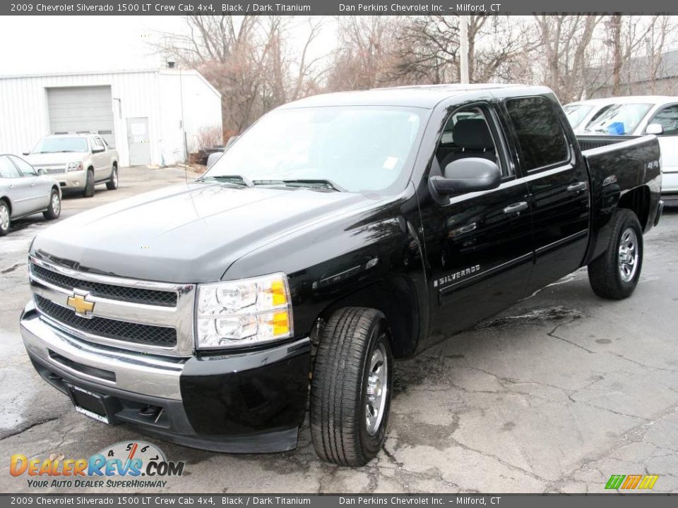 2009 Chevrolet Silverado 1500 LT Crew Cab 4x4 Black / Dark Titanium Photo #1