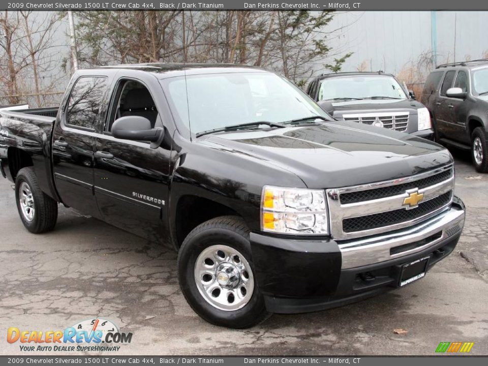 2009 Chevrolet Silverado 1500 LT Crew Cab 4x4 Black / Dark Titanium Photo #3