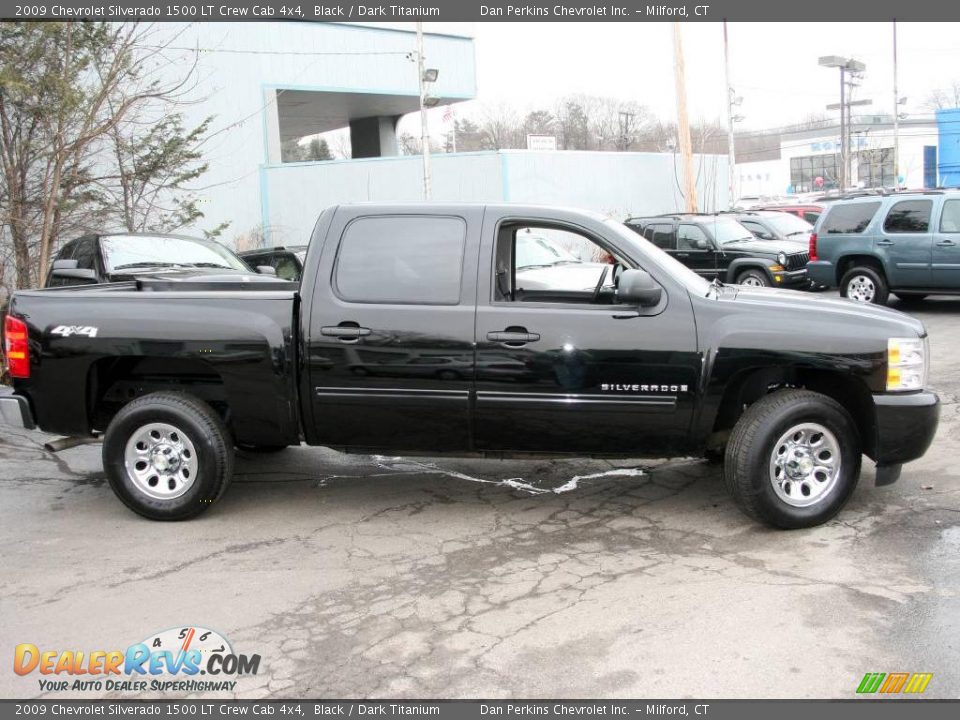 2009 Chevrolet Silverado 1500 LT Crew Cab 4x4 Black / Dark Titanium Photo #4