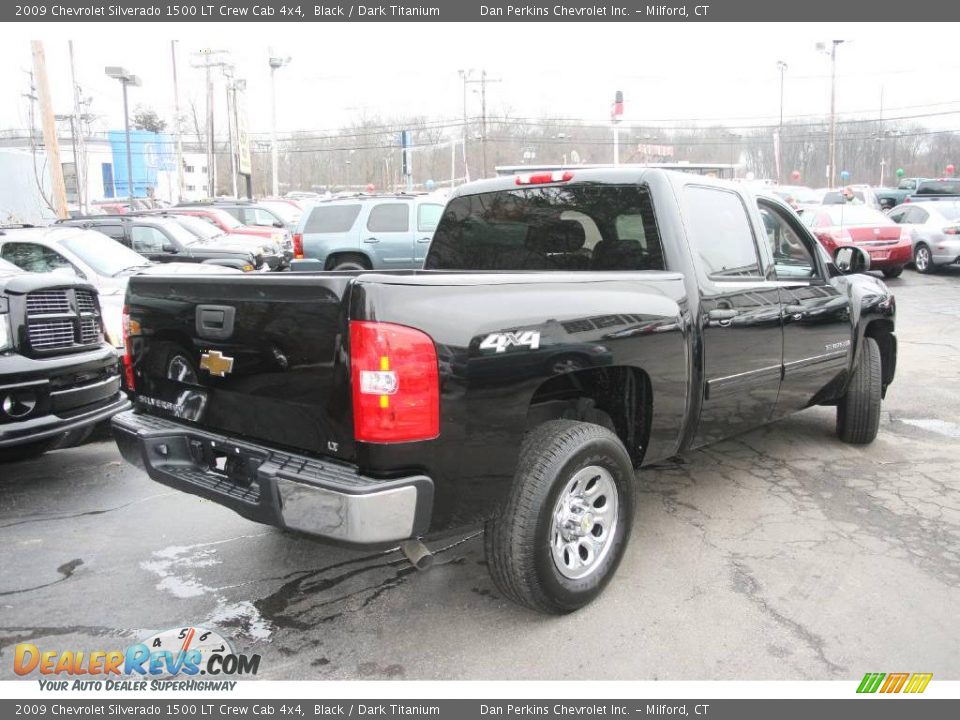 2009 Chevrolet Silverado 1500 LT Crew Cab 4x4 Black / Dark Titanium Photo #5