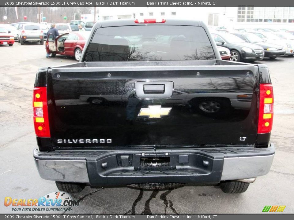 2009 Chevrolet Silverado 1500 LT Crew Cab 4x4 Black / Dark Titanium Photo #6