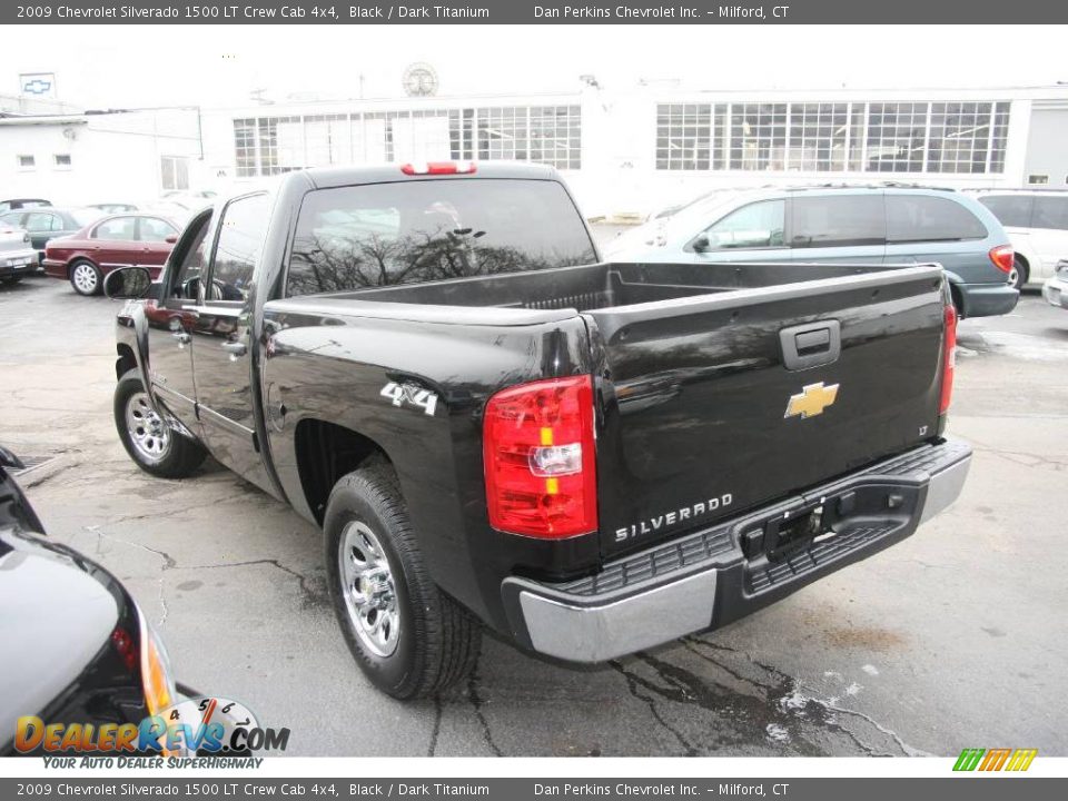 2009 Chevrolet Silverado 1500 LT Crew Cab 4x4 Black / Dark Titanium Photo #8