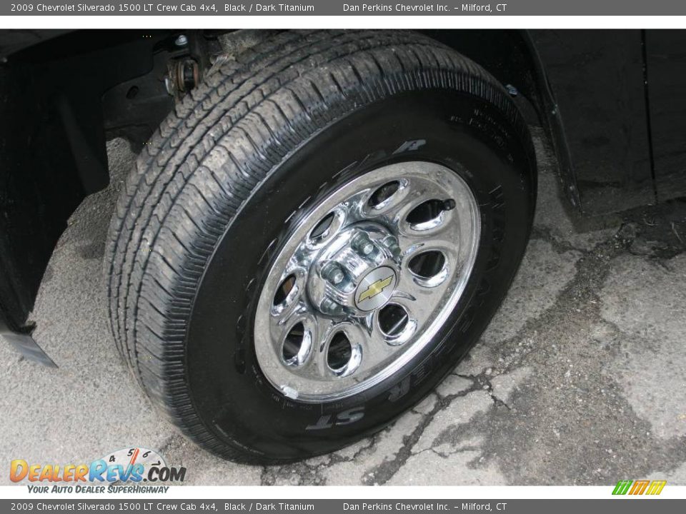 2009 Chevrolet Silverado 1500 LT Crew Cab 4x4 Black / Dark Titanium Photo #9