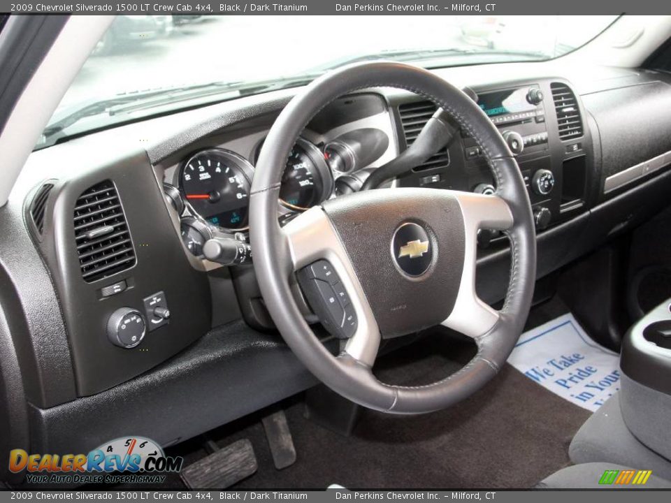 2009 Chevrolet Silverado 1500 LT Crew Cab 4x4 Black / Dark Titanium Photo #10