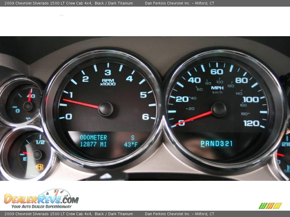 2009 Chevrolet Silverado 1500 LT Crew Cab 4x4 Black / Dark Titanium Photo #13