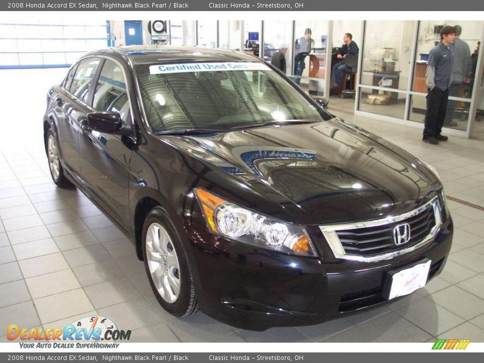 2008 Honda Accord EX Sedan Nighthawk Black Pearl / Black Photo #1