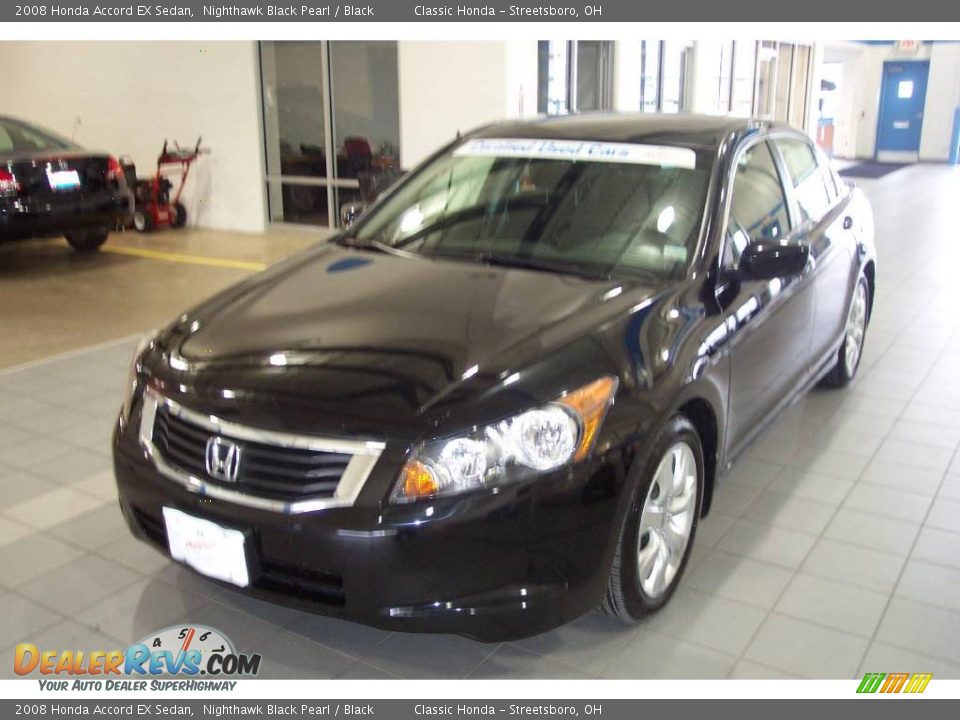 2008 Honda Accord EX Sedan Nighthawk Black Pearl / Black Photo #2