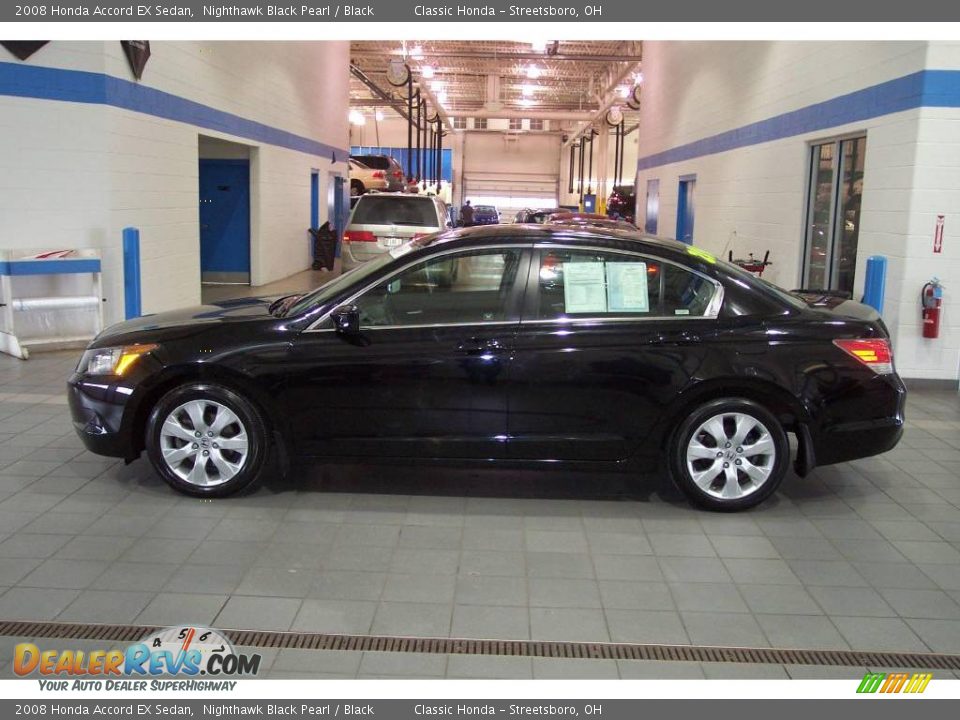 2008 Honda Accord EX Sedan Nighthawk Black Pearl / Black Photo #4