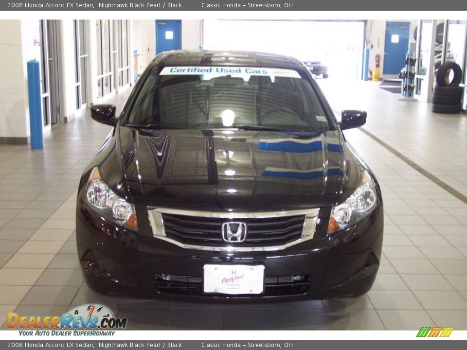2008 Honda Accord EX Sedan Nighthawk Black Pearl / Black Photo #5