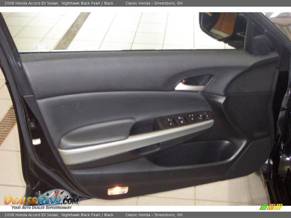 2008 Honda Accord EX Sedan Nighthawk Black Pearl / Black Photo #11