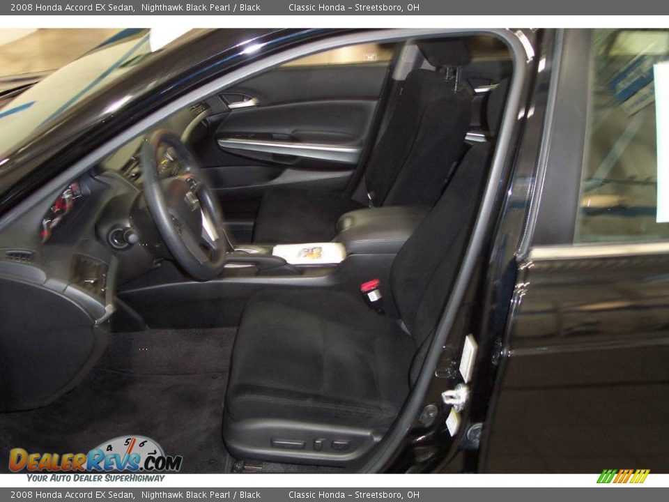 2008 Honda Accord EX Sedan Nighthawk Black Pearl / Black Photo #13
