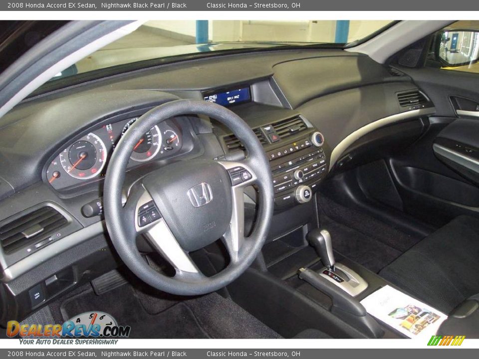 2008 Honda Accord EX Sedan Nighthawk Black Pearl / Black Photo #14