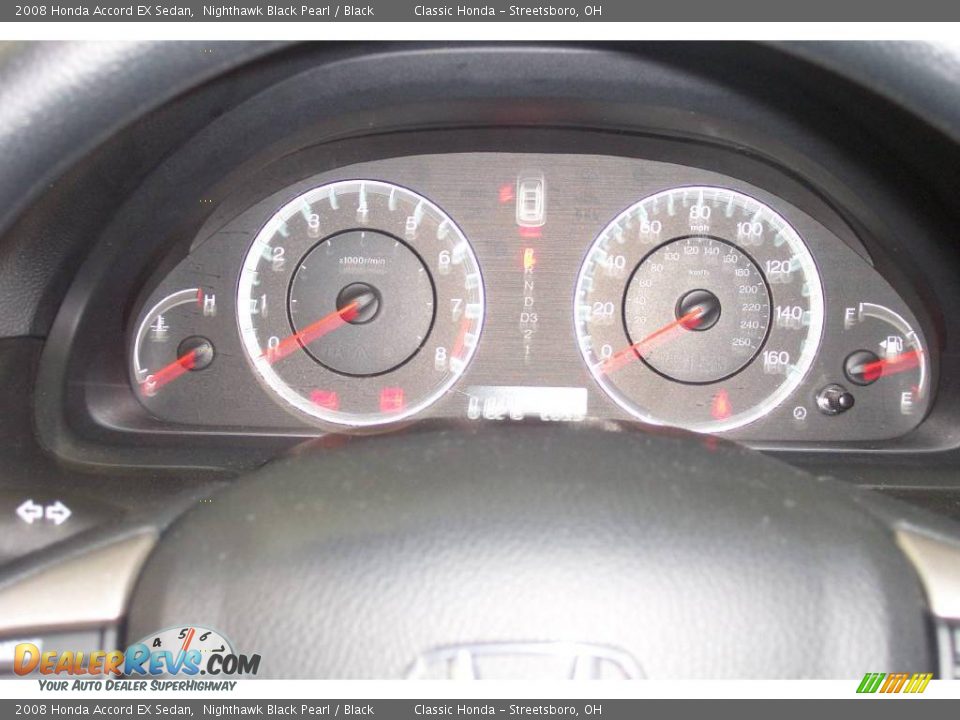 2008 Honda Accord EX Sedan Nighthawk Black Pearl / Black Photo #15