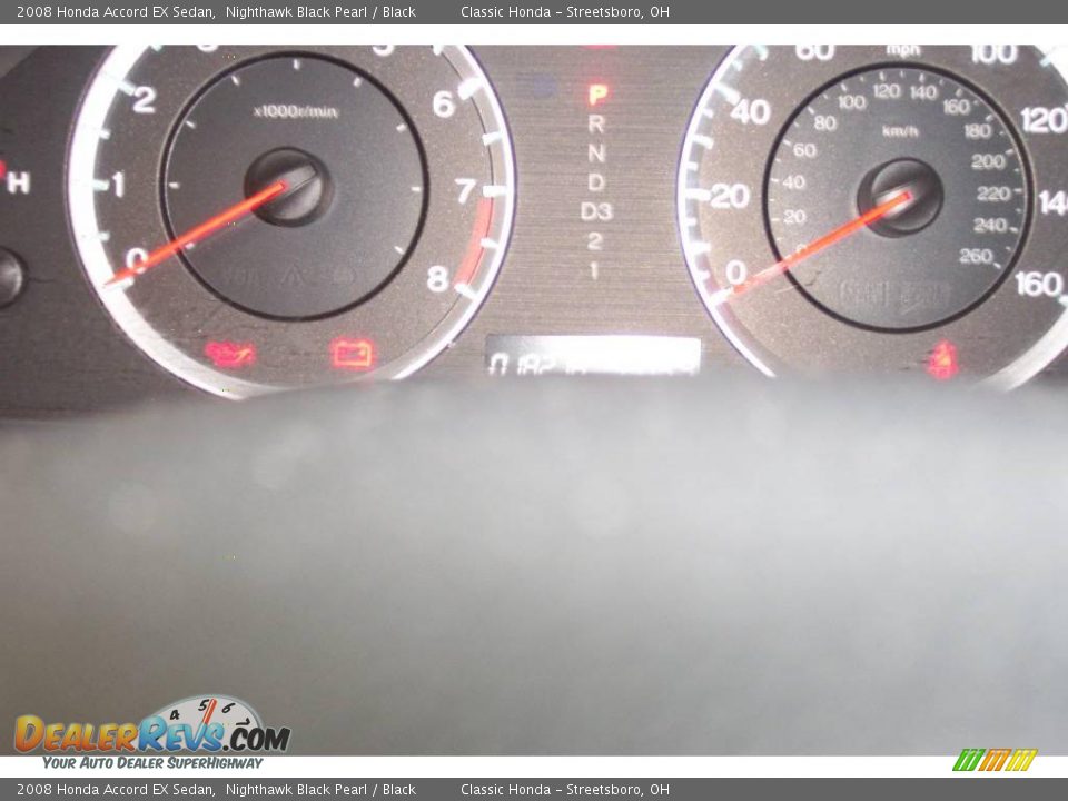 2008 Honda Accord EX Sedan Nighthawk Black Pearl / Black Photo #16