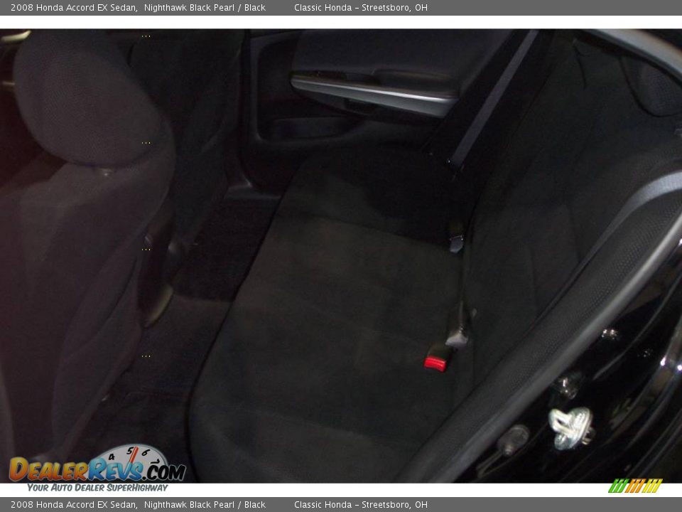 2008 Honda Accord EX Sedan Nighthawk Black Pearl / Black Photo #21