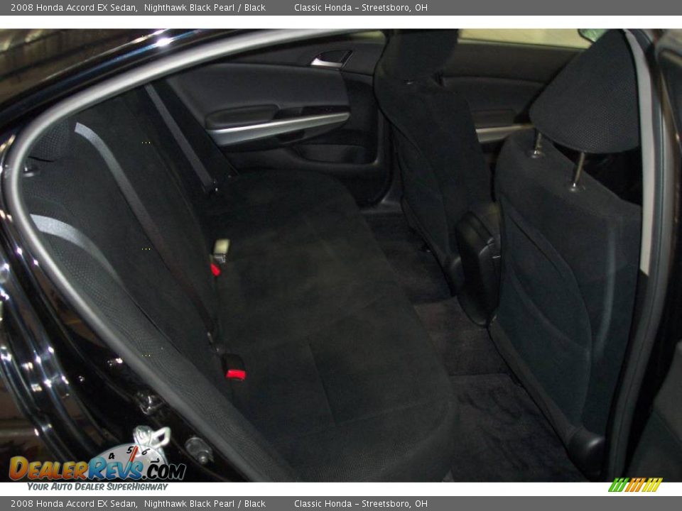 2008 Honda Accord EX Sedan Nighthawk Black Pearl / Black Photo #22