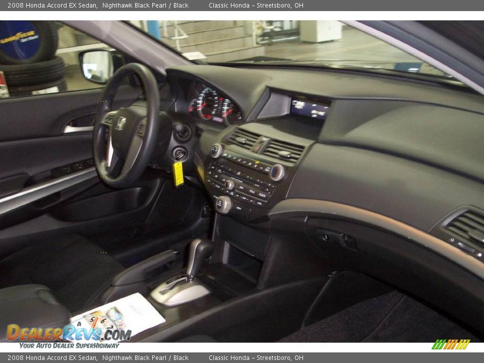 2008 Honda Accord EX Sedan Nighthawk Black Pearl / Black Photo #24